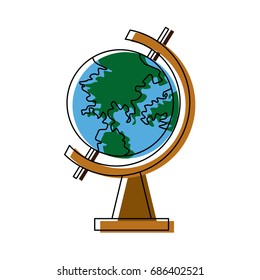 school globe geography navigation location map