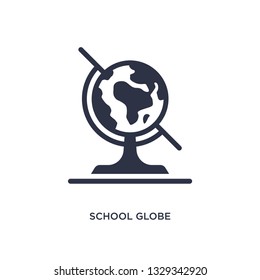 school globe icon. Simple element illustration from education concept. school globe editable symbol design on white background. Can be use for web and mobile.