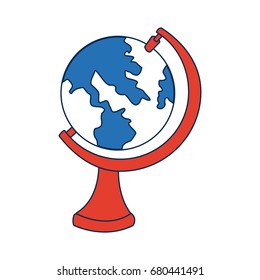 school globe map atlas study element