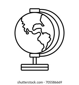 school globe map earth education element