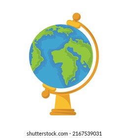 school globe map icon isolated
