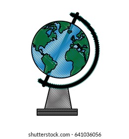 school globe map world earth