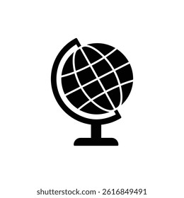 School Globe on Stand with Latitude and Longitude Lines