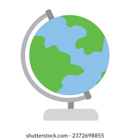 School globe on white background