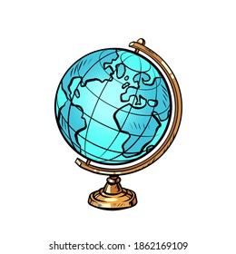 school globe planet earth comics illustration drawing