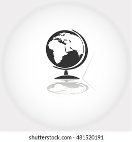 school globe and a shadow from it