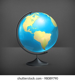 School globe, vector