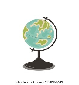 school globe, vector illustration