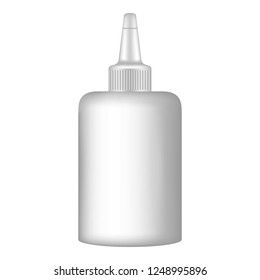 School glue office icon. Realistic illustration of school glue office vector icon for web design isolated on white background
