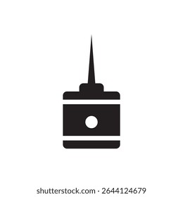  school glue tube icon vector. Vector of a squeeze glue bottle, for craft and stationery use.