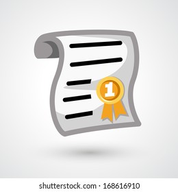 school grade icon vector