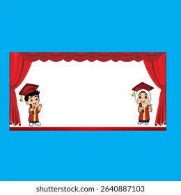 school graduation design in editable vector form for covers and digital projects