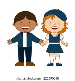 school graphic design , vector illustration