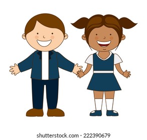 school graphic design , vector illustration