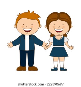 school graphic design , vector illustration