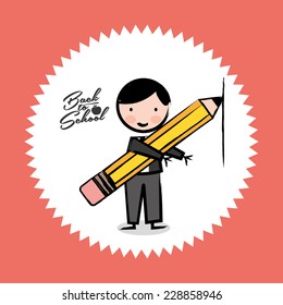 school graphic design , vector illustration