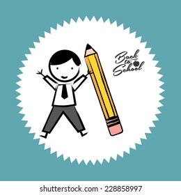 school graphic design , vector illustration