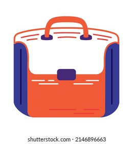 school handle bag education icon