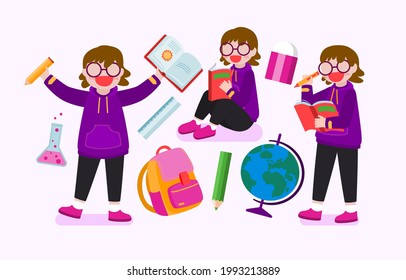 The school has opened the semester. Students have returned to study subjects such as art, sports, math, and science. The students are cheerful and want to go back to school. 