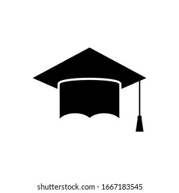 School Hat Student Cap Isolated Icon Stock Vector (Royalty Free ...