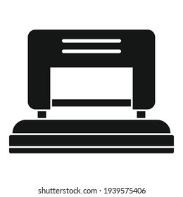 School hole puncher icon. Simple illustration of school hole puncher vector icon for web design isolated on white background