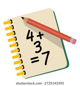 School homework assignment task icon isolated vector illustration on white background