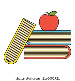 School icon bundling vector illustration