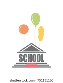 School icon. Celebration. Vector illustration.