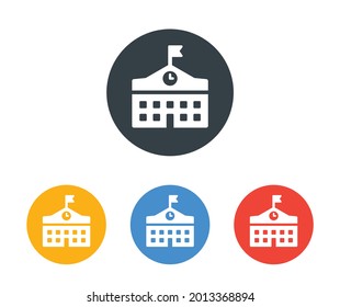 School icon. College or University symbol. Education vector illustration.