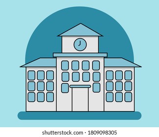 School icon concept. Cartoon vector style for your design