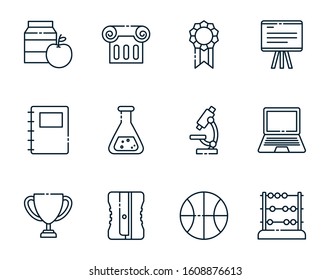 School icon design, Eduaction class lesson knowledge preschooler study learning classroom and primary theme Vector illustration
