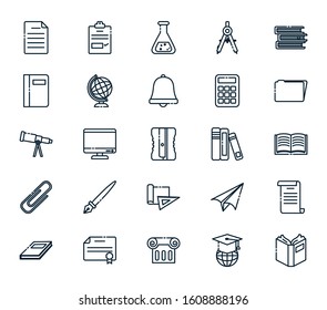 School icon design, Eduaction class lesson knowledge preschooler study learning classroom and primary theme Vector illustration