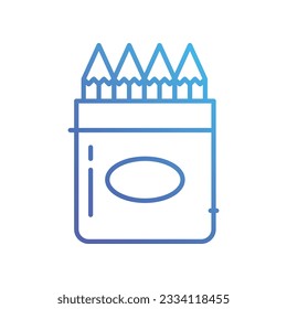 School Icon Design in Five style with Editable Stroke. Line, Solid, Flat Line, Duo Tone Color, and Color Gradient Line. Suitable for Web Page, Mobile App, UI, UX and GUI design.