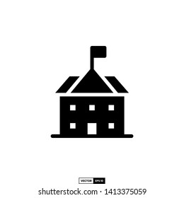 School icon, design inspiration vector template for education web design or mobile app