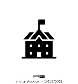 School icon, design inspiration vector template for education web design or mobile app