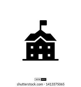 School icon, design inspiration vector template for education web design or mobile app