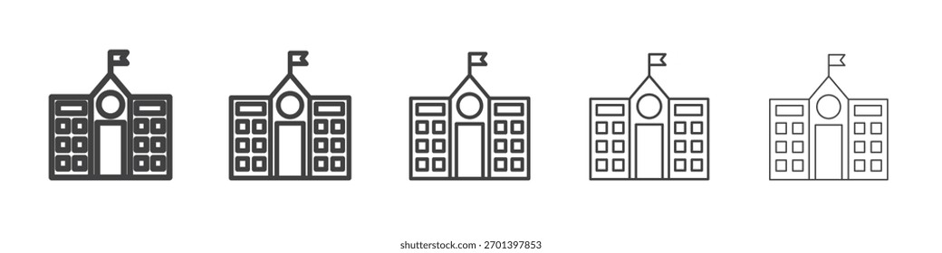 school icon design, logo, app, UI. Vector illustration, EPS