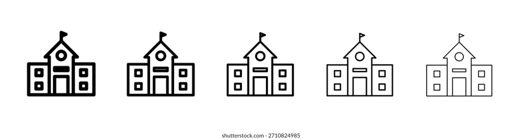 diseño del icono de la escuela, logotipo, App, UI. Ilustración vectorial, EPS