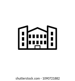 school icon. Element of building icon for mobile concept and web apps. Detailed school icon can be used for web and mobile on white background