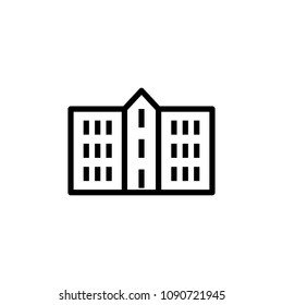 school icon. Element of building icon for mobile concept and web apps. Detailed school icon can be used for web and mobile on white background