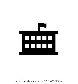 school icon. Element of building icon for mobile concept and web apps. Detailed school icon can be used for web and mobile. Premium icon on white background