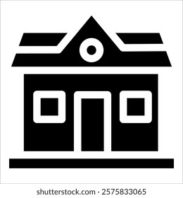 School Icon Element For Design