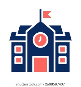 School Icon Element for Design