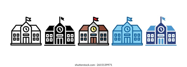 School Icon Element For Design