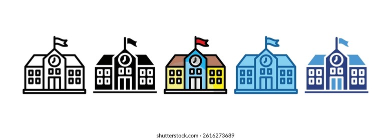 School Icon Element For Design