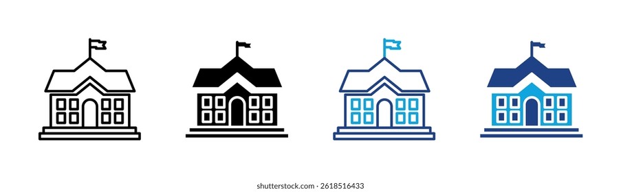 School Icon Element For Design