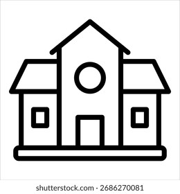 Elemento de icono de escuela para diseño