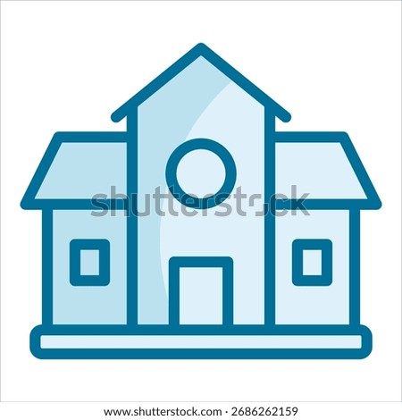 School Icon Element For Design
