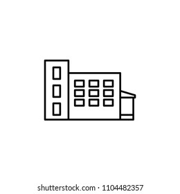 school icon. Element of web icon for mobile concept and web apps. Thin line school icon can be used for web and mobile. Premium icon on white background