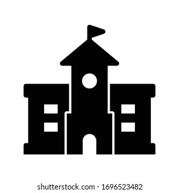 Diseño vectorial de glifos de icono escolar